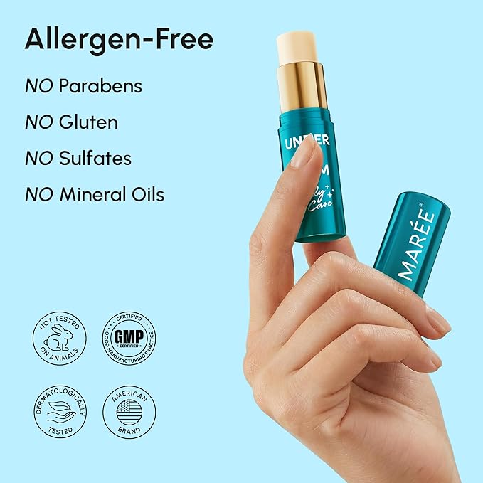 MAREE Under Eye Balm Stick with Retinol & Ceramide Complex – Facial Moisturizer for Dark Circles & Wrinkles – Under Eye Brightener Stick, Anti-Wrinkle Hydrating Face Skincare