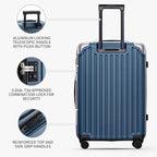 LEVEL8 Grace Luggage, 28 Inch Hardside Suitcase, Abs+Pc Harshell Spinner Luggage - Image 3