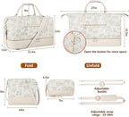 Weekender Bag for Women, Travel Duffel Bag Carry On Overnight Bag - Image 5