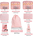 BAGAIL 8 Set Packing Cubes Luggage Packing Organizers - Image 2
