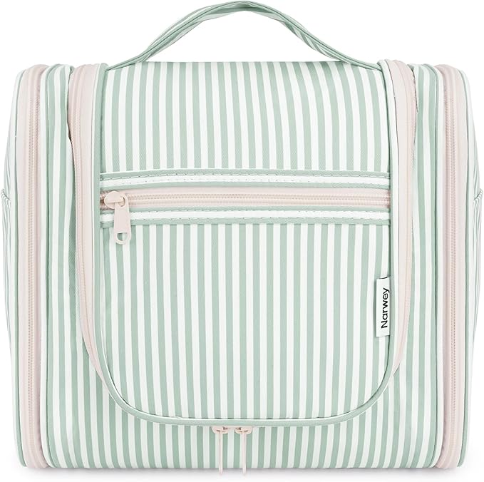 Narwey Striped Hanging Travel Toiletry Bag by Narwey