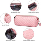 Hair Tools Travel Bag for Shark Flexstyle Dyson, Quilted Case Organizer Bag, Gift for Women Hair Accessories Storage Bag, Travel Hairdryer Portable Bag for Women, Pink