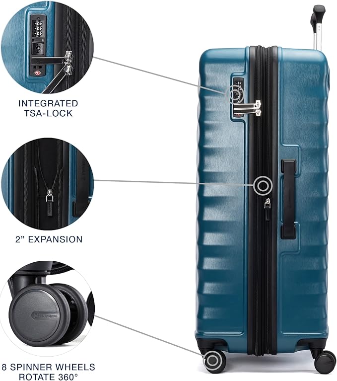 Travelpro Maxlite Air V2 Hardside Expandable Checked Luggage, 8 Spinner Wheels - Image 5