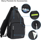MOSISO Sling Backpack Bag, Crossbody Shoulder Bag Travel Hiking Daypack Chest - Image 3