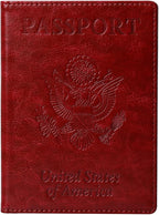 TIGARI Passport Holder for Travel Women Men, PU Leather Passport Wallet Cover by TIGARI