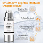 Super Vitamin C Serum for Face with Pure Hyaluronic Acid,Vitamin E,Tri-Peptide,B5, – Anti Aging, Dark Spot Remover & Collagen Booster – Hydrating, for Mature Skin – 1 fl oz
