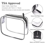 Lermende 2pcs Clear Toiletry Bag TSA Approved Travel Bag, Carry On - Image 3