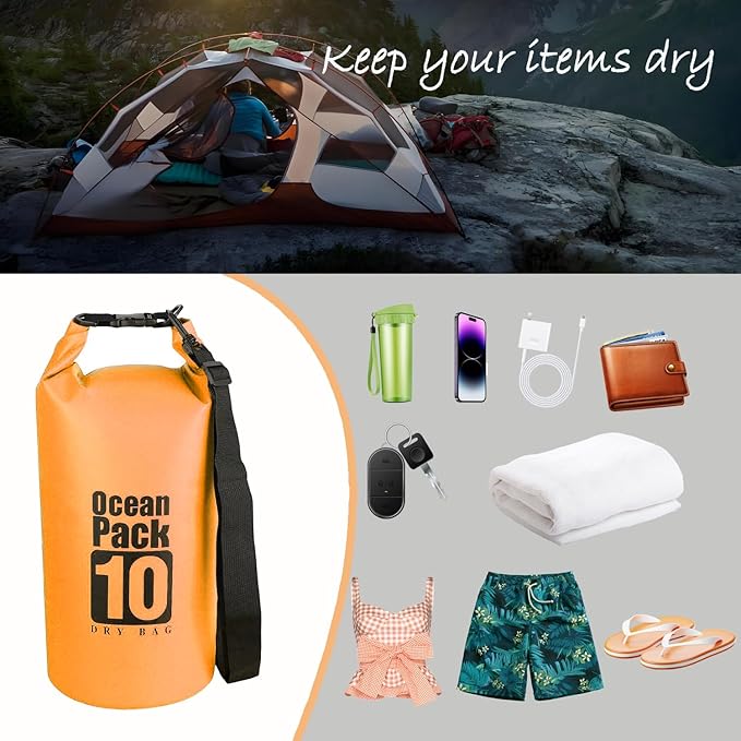 Dry Bag Waterproof Backpack 5L/10L/20L/30L Roll Top Waterproof Bag, Floating - Image 5
