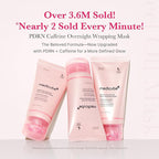 medicube PDRN Pink Shimmer Duo: Salmon DNA Pink Collagen Capsule Cream and PDRN Caffiene Overnight Wrapping Peel Off Facial Mask