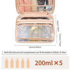 CUBETASTIC Clear Toiletry Bag for Women, Small Travel Bag - Image 3