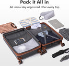 luggage sets 3 Piece with Spinner Wheel, 100% PC Material Lightweight Durable - Image 8