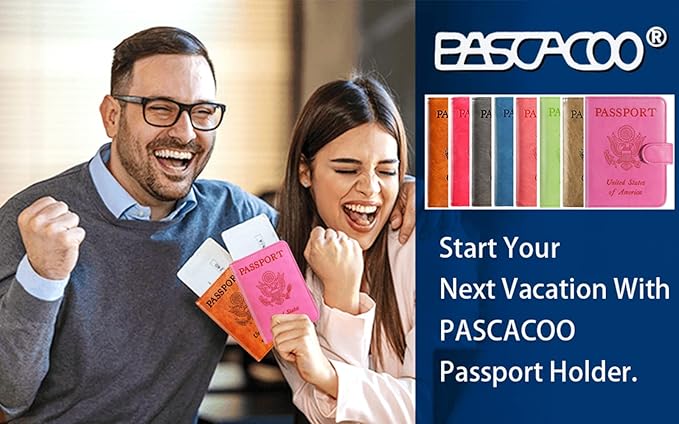 Passport Holder Cover Wallet RFID Blocking Leather Card Case Travel Accessories - Image 9