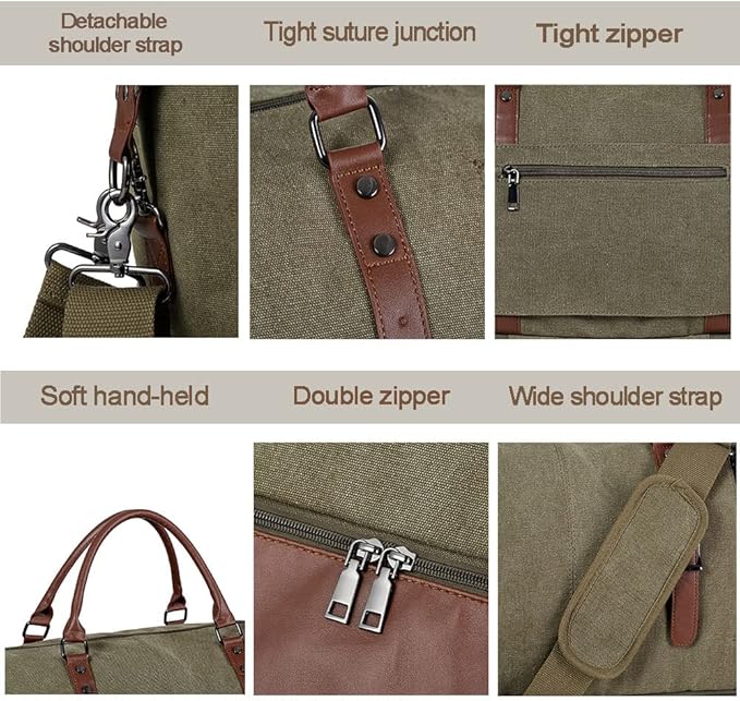 Weekender Overnight Bag Carry On Bag Travel Bag - Image 5