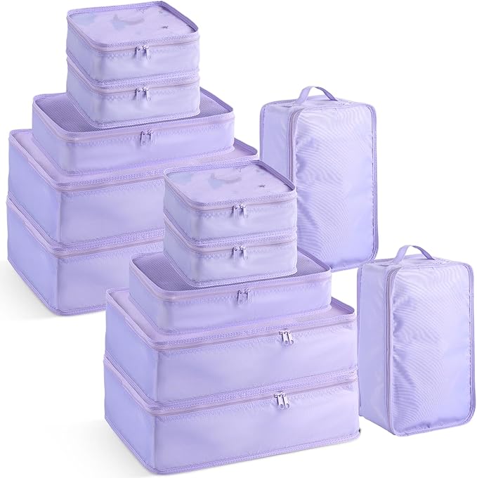 Reginary 6 Set Travel Packing Cubes Luggage Organizer Set Lightweight Suitcase by Reginary