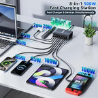 500W Fast Charging 8 Port USB C Charger Block - Image 2
