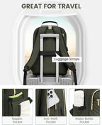 LOVEVOOK Laptop Backpack Purse for Women, Work Business Travel Computer Bags - Image 4