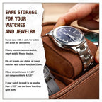 Awesometik 3 Slot Luxury Travel Faux Leather Watch Case. Watch Storage - Image 6