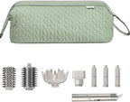 Shark Flex Style Case for Airwrap Hair Dryer Brush Revlon Hair Tools Travel Bag Carrying Case Flat Curling Iron Organizer (Sage Green)