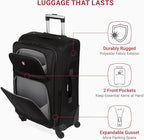 SwissGear Sion Softside Expandable Luggage, Checked-Medium 25-Inch - Image 4