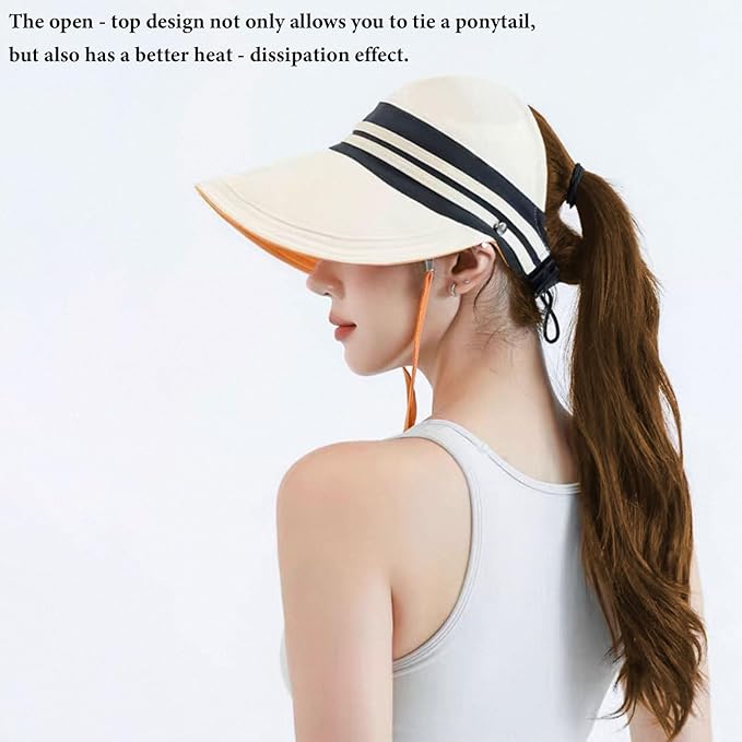 Sun Hats for Womens Wide Brim UV Protection Fishing Hats Packable Reversible - Image 3