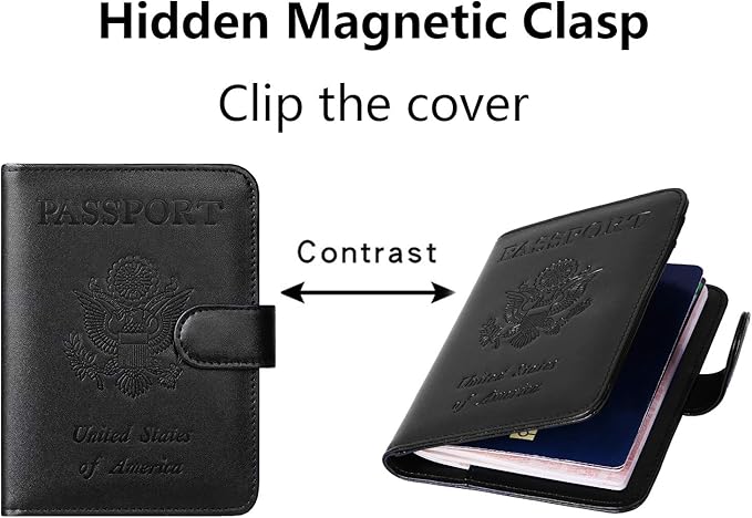 Passport Holder Cover Wallet RFID Blocking Leather Card Case Travel Accessories - Image 3