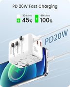 LENCENT Universal Travel Adapter, PD20W International Charger - Image 3