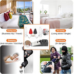 3 Packs Portable Door Stop Alarm & Door Lock, Upgraded Home Security Door - Image 4
