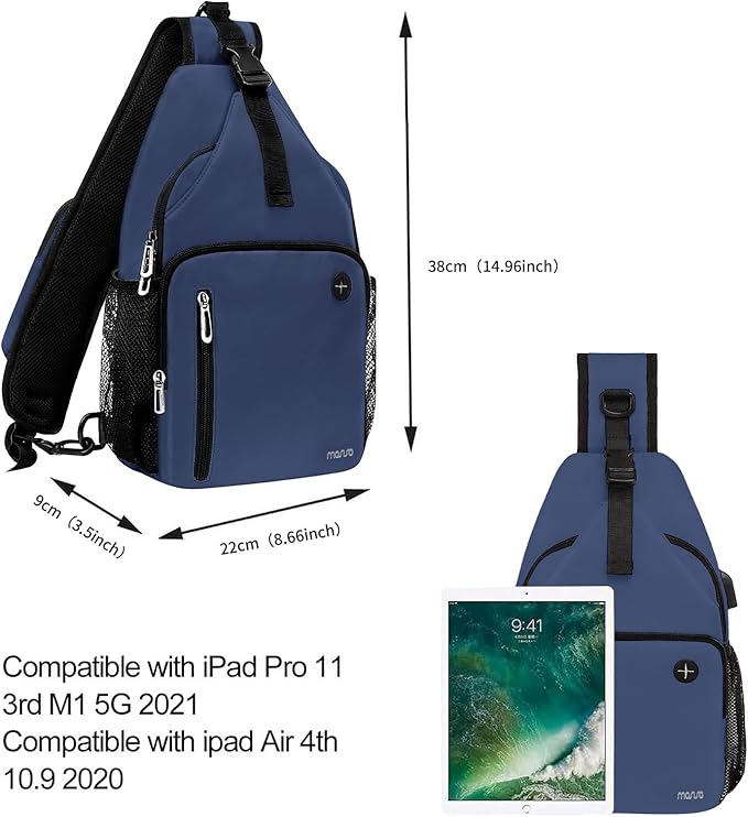 MOSISO Sling Backpack Bag, Crossbody Shoulder Bag Travel Hiking Daypack Chest - Image 5