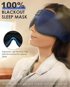 LC-dolida Sleep Headphones, Sleep Mask Bluetooth Wireless Music Eye Mask - Image 3