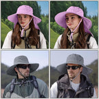 Sun Hats for Men Women, UPF50+ Protection Safari Hat, Wide Brim Fishing Hat - Image 4