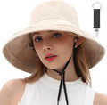 vidsel Womens Sun Hats Wide Brim Reversible Bucket Cotton Hat Packable Summer by vidsel