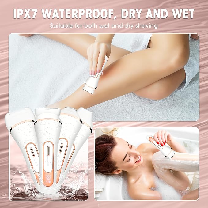 Electric Shavers for Women, 4 in 1 Hair Removal Kit - Image 5