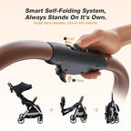 Lightweight Travel Stroller for Baby, Self-Folding Toddler Stroller - Image 2