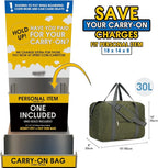 For Spirit Airlines Personal Item Bag 18x14x8 Foldable Travel Duffel Bag Tote - Image 2