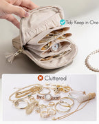 Vlando Small Jewelry Travel Case, Jewelry Pouch Bags - Image 6