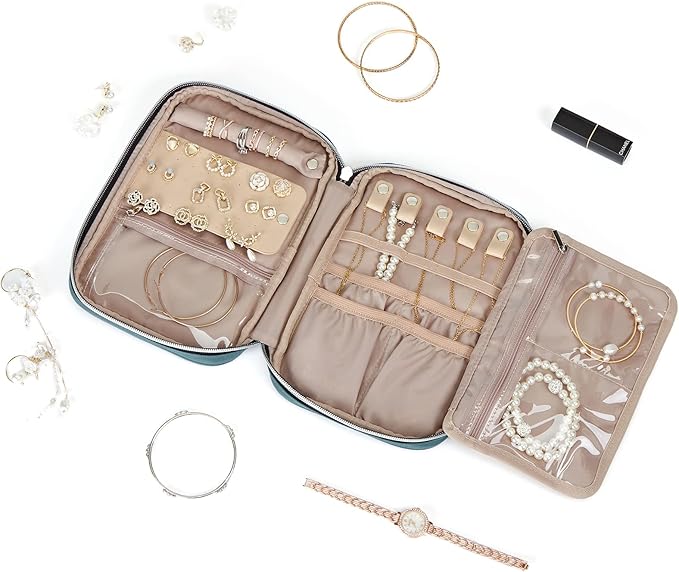 BELALIFE Travel Jewelry Organizer, Portable Jewelry Storage Case - Image 2