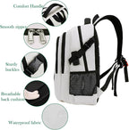 FENGDONG 17.3 inch Large Laptop Backpack Durable Waterproof Travel College - Image 4