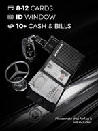 LORZOR Wallet for Men with Metal Card Holder, Pop Up Wallet, Finest Full Grain - Image 5