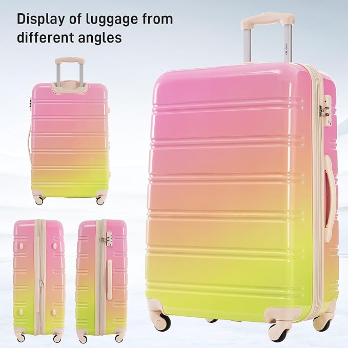 Merax Luggage Sets 3 Piece, Hardside Expandable Suitcase Set - Image 6