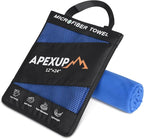 APEXUP Microfiber Travel Towel, Ultra Absorbent Quick Dry Towels, Lightweight by APEXUP