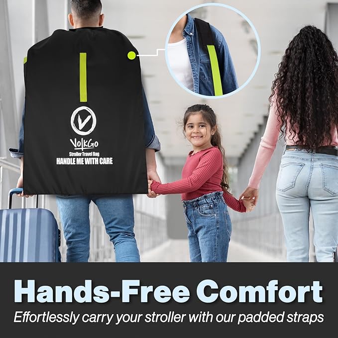 V VOLKGO Stroller Bag for Airplane, Large Cover for Airtravel, Jogger & - Image 5