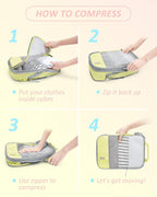 BAGSMART 6 Set Compression Packing Cubes - Image 6