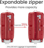 Campfun Luggage 4 Piece Sets, Expandable Carry On Luggage Set Hardshell PP - Image 2