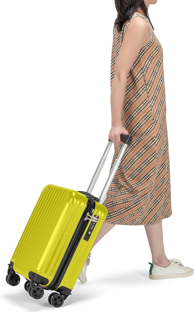 Personal Item Suitcase 18x14x8 Inches Hardside Built In TSA Lock & USB Port - Image 6