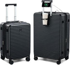 Hard Shell Suitcases Expandable Travel Luggage Sets 2 Piece, Carry on and Check by HanTrip
