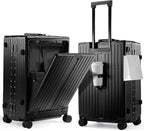 UrbanExplorer 20 Inch Carry On Luggage TSA Approved, Aluminum Frame Zipperless by UrbanExplorer
