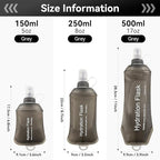 AXEN Soft Flask TPU Foldable Running Hydration Flask, Soft Collapsible Water - Image 3