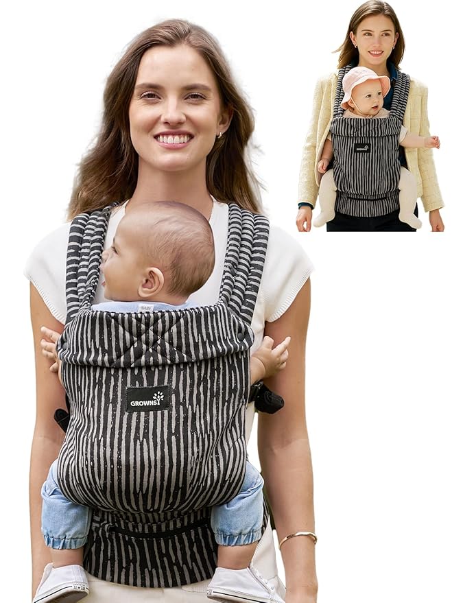 GROWNSY Baby Carrier Newborn to Toddler, Ergonomic Baby Toddler Carrier Wraps by GROWNSY