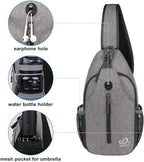 WATERFLY Crossbody Sling Backpack Sling Bag Travel Hiking Chest Bag Daypack - Image 5