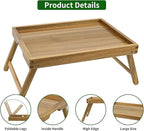 VaeFae Acacia Bed Table Tray, Wooden Breakfast Tray - Image 4